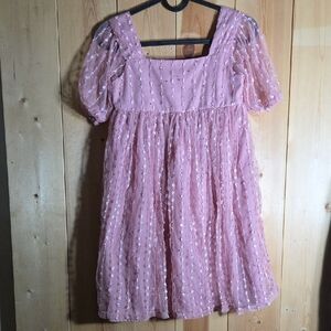 Wonder Nation Pink Lace Kids Dress